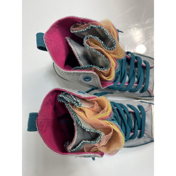 Women’s Converse Shoes Size 3 Multicolor Fun Shoes In Excellent Condition - Picture 4 of 16